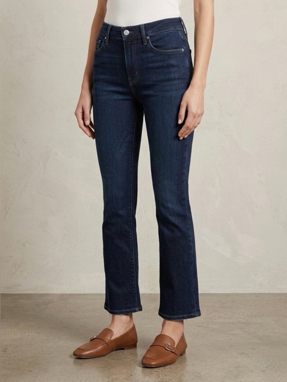FRAME LE CROP MINI BOOT Jeans Parkway Dark Wash 27